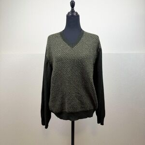 Segreto Italian Wool‎ Blend V-Neck Sweater – Size Large